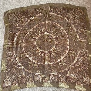 Liz Claiborne Elegant Paisley Silk Scarf